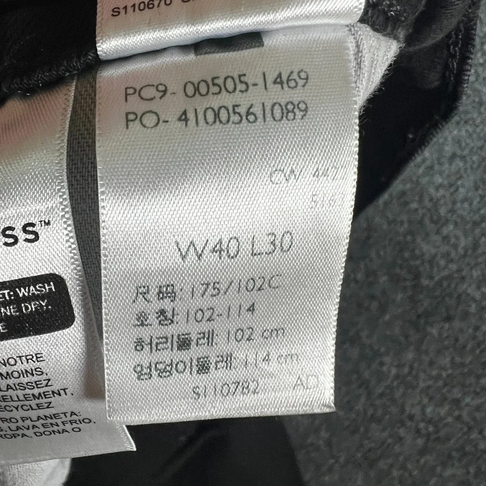 Levi's 505‎ Jeans Mens 38x28 Black Dark Wash Denim Cotton Mid Rise Straight Leg